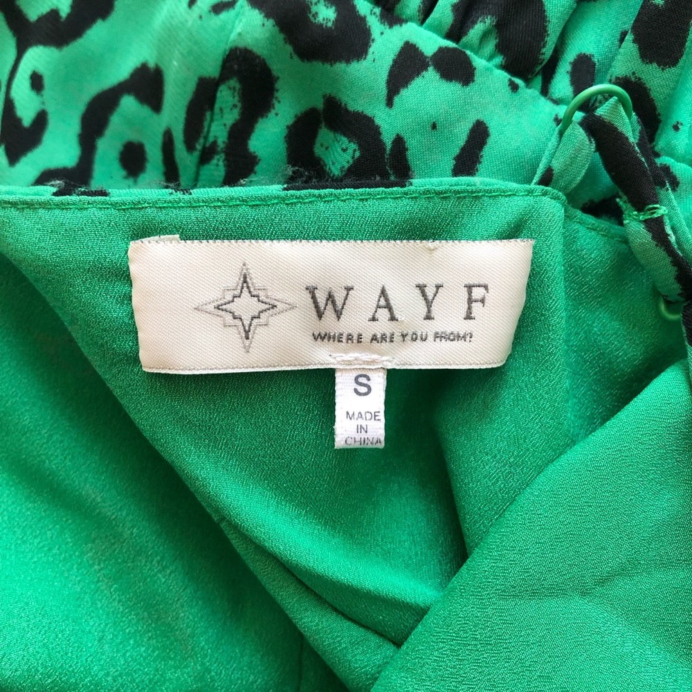 WAYF
Tombly Ruffled Leopard Print Mini Dress S - Picture 10 of 13